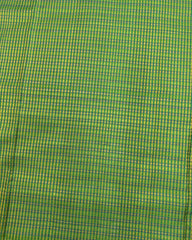 Blue & Green Small Chex Patola Saree - SindhoiPatolaArt