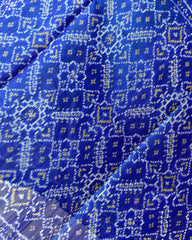 Blue Manekchowk Designer Patola Dupatta - SindhoiPatolaArt