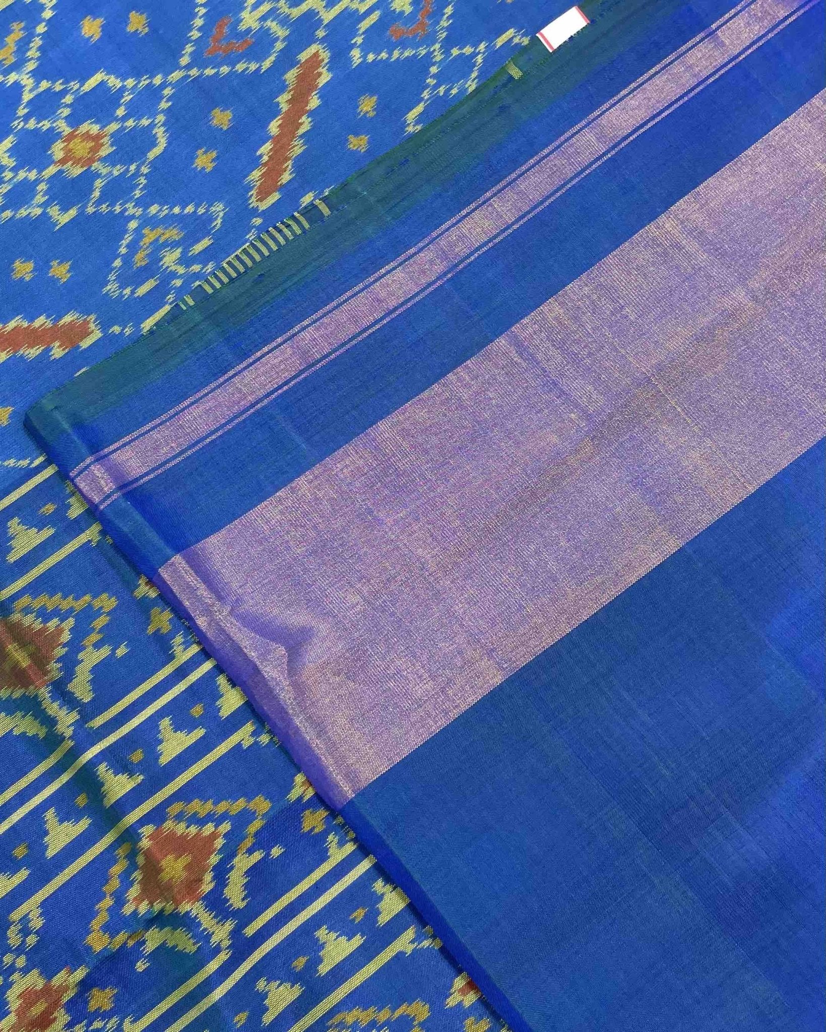 Blue Manekchowk Designer Patola Saree - SindhoiPatolaArt