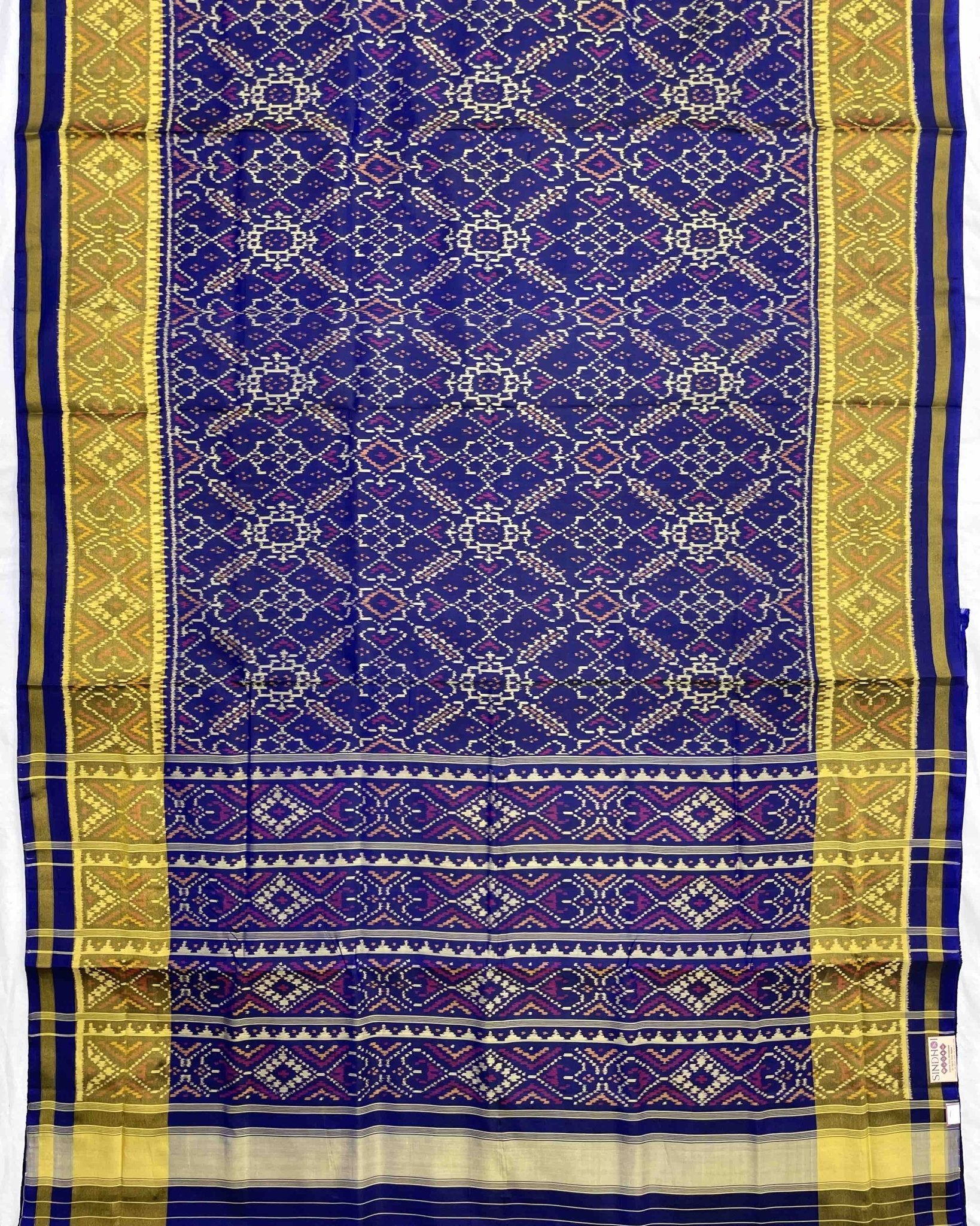 Blue Manekchowk Designer Patola Sareee - SindhoiPatolaArt