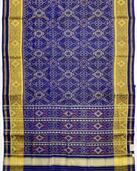 Blue Manekchowk Designer Patola Sareee - SindhoiPatolaArt