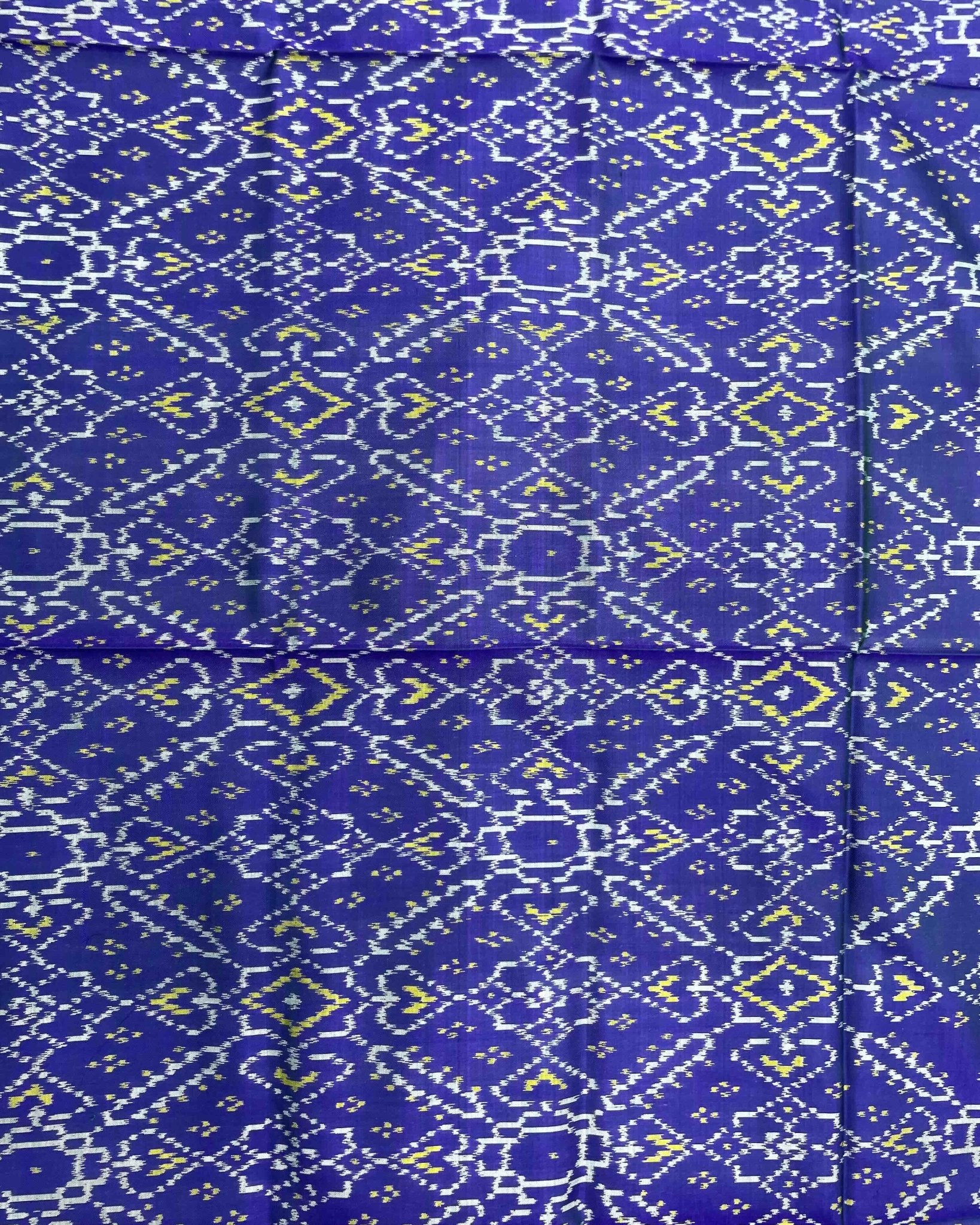 Blue Manekchowk Patola Dupatta - SindhoiPatolaArt