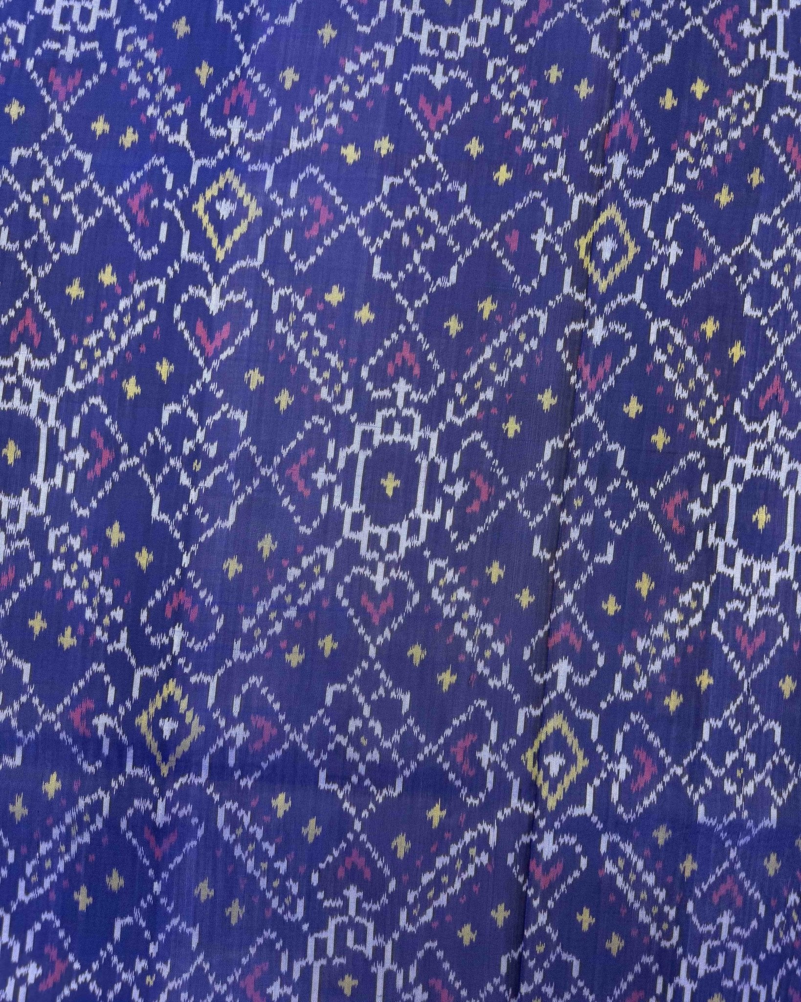 Blue Manekchowk Patola Saree - SindhoiPatolaArt