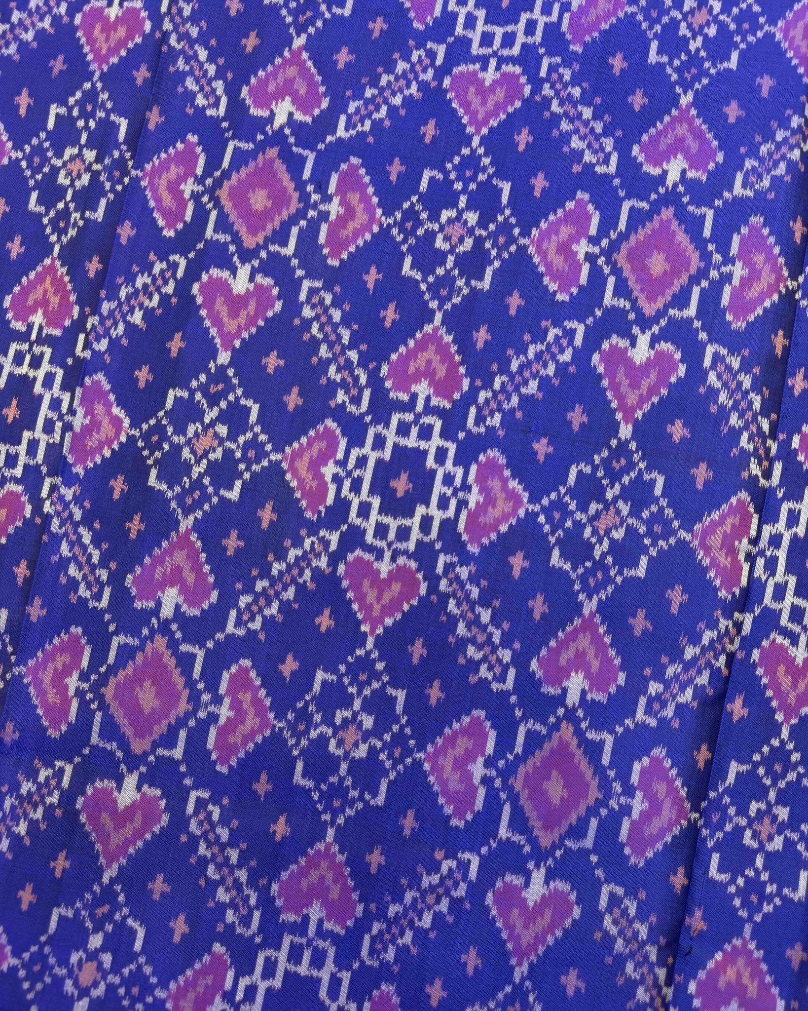 Blue Manekchowk Patola Saree - SindhoiPatolaArt