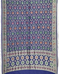 Blue Meenakari Georgette Bandhani Dupatta - SindhoiPatolaArt