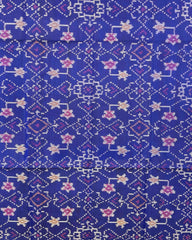 Blue Navratan Designer Patola Dupatta - SindhoiPatolaArt