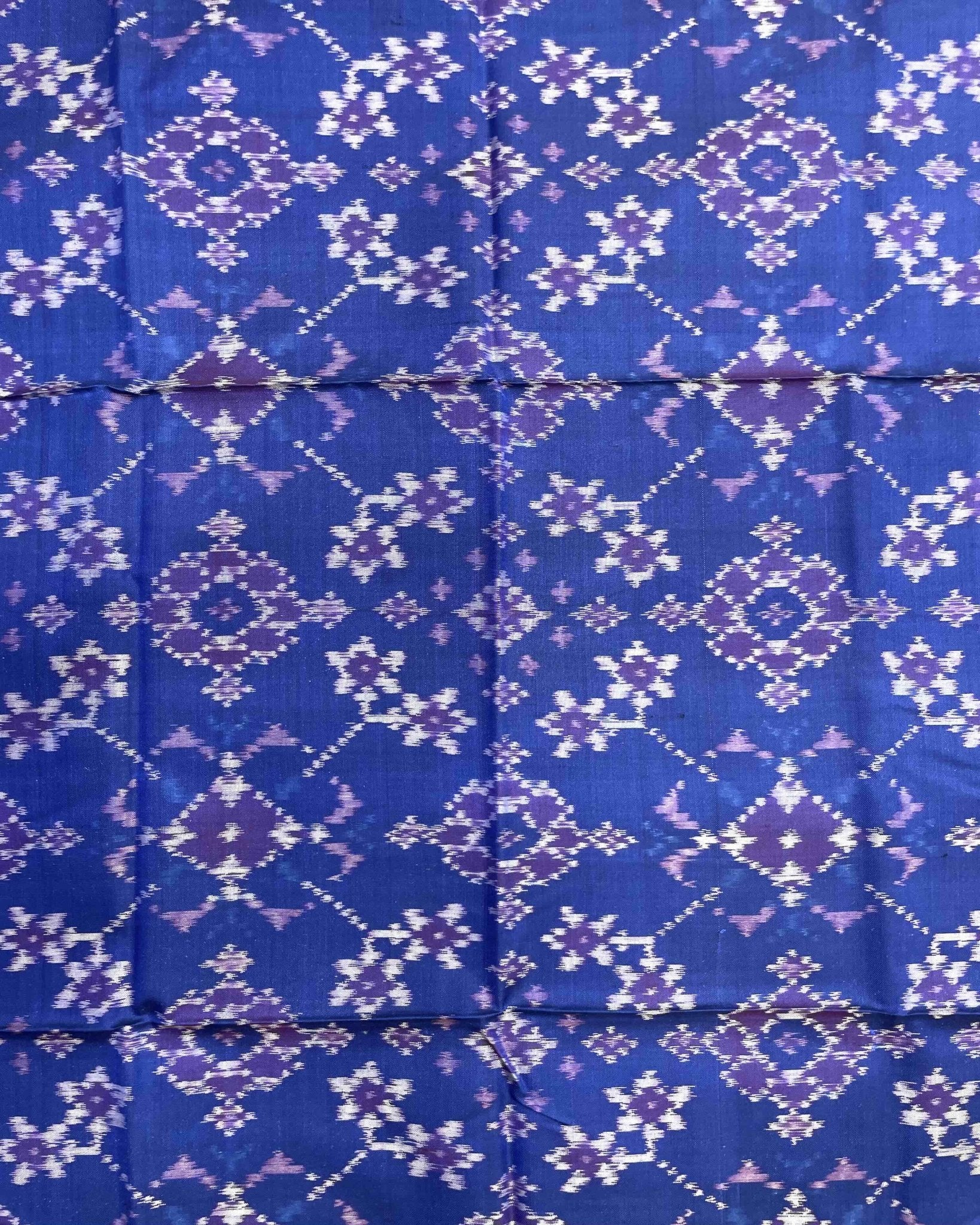 Blue Navratan Patola Dupatta - SindhoiPatolaArt