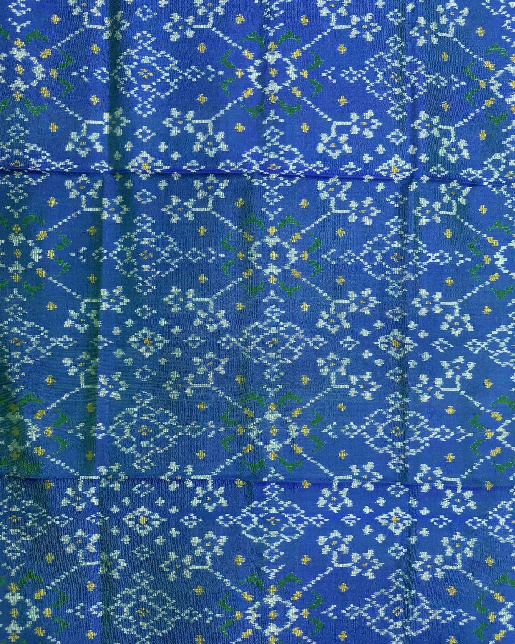 Blue Navratan Patola Dupatta - SindhoiPatolaArt