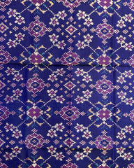 Blue Navratan Patola Dupatta - SindhoiPatolaArt