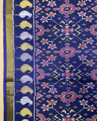 Blue Navratan Patola Dupatta - SindhoiPatolaArt