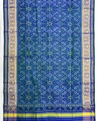 Blue Navratan Patola Dupatta - SindhoiPatolaArt