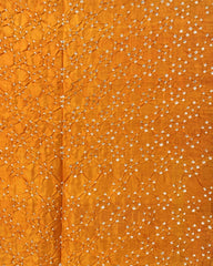 Blue & Orange Bandhani Patola Dupatta - SindhoiPatolaArt