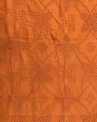 Blue & Orange Bandhani Patola Dupatta - SindhoiPatolaArt