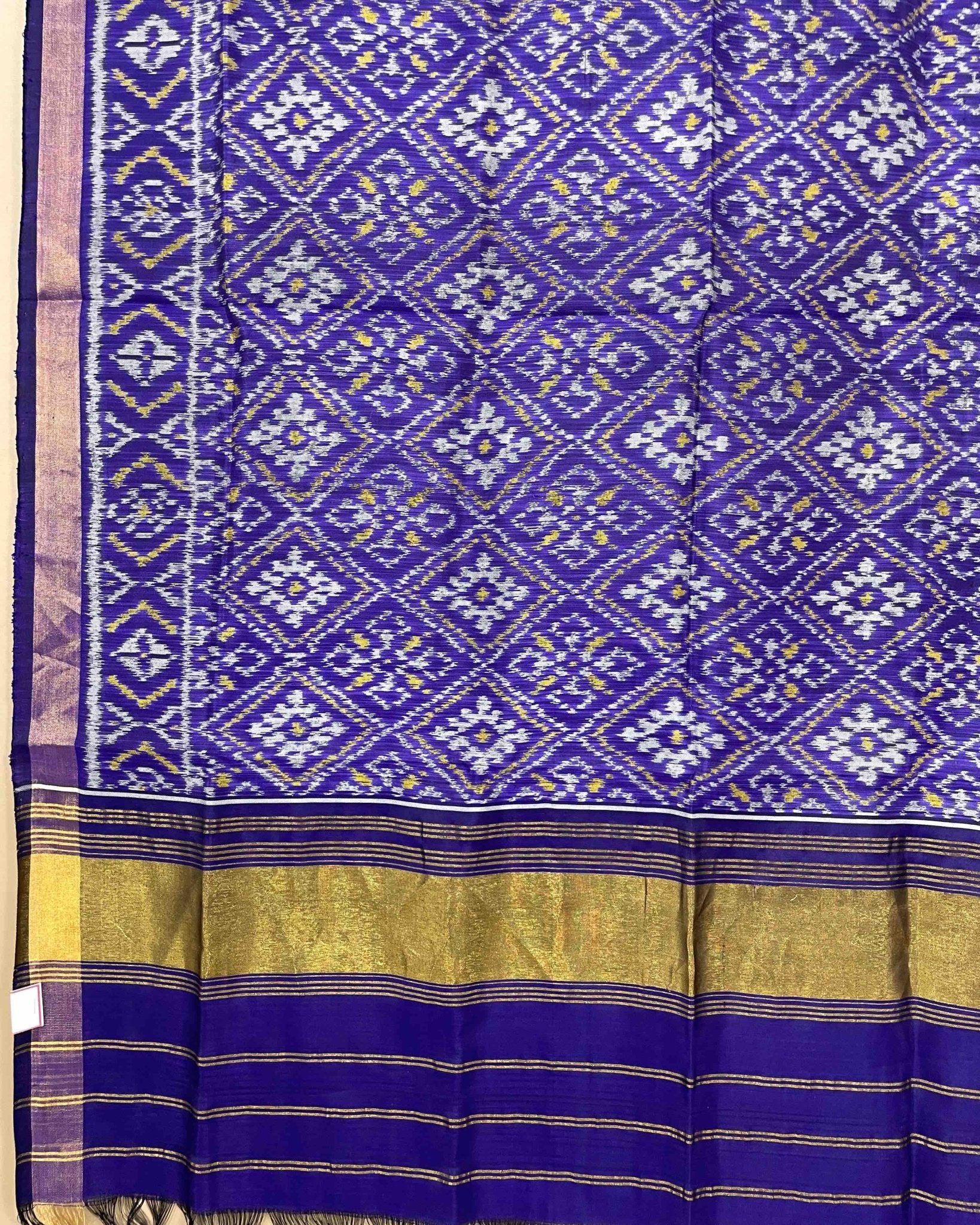 Blue Panchanda Designer Patola Dupatta - SindhoiPatolaArt