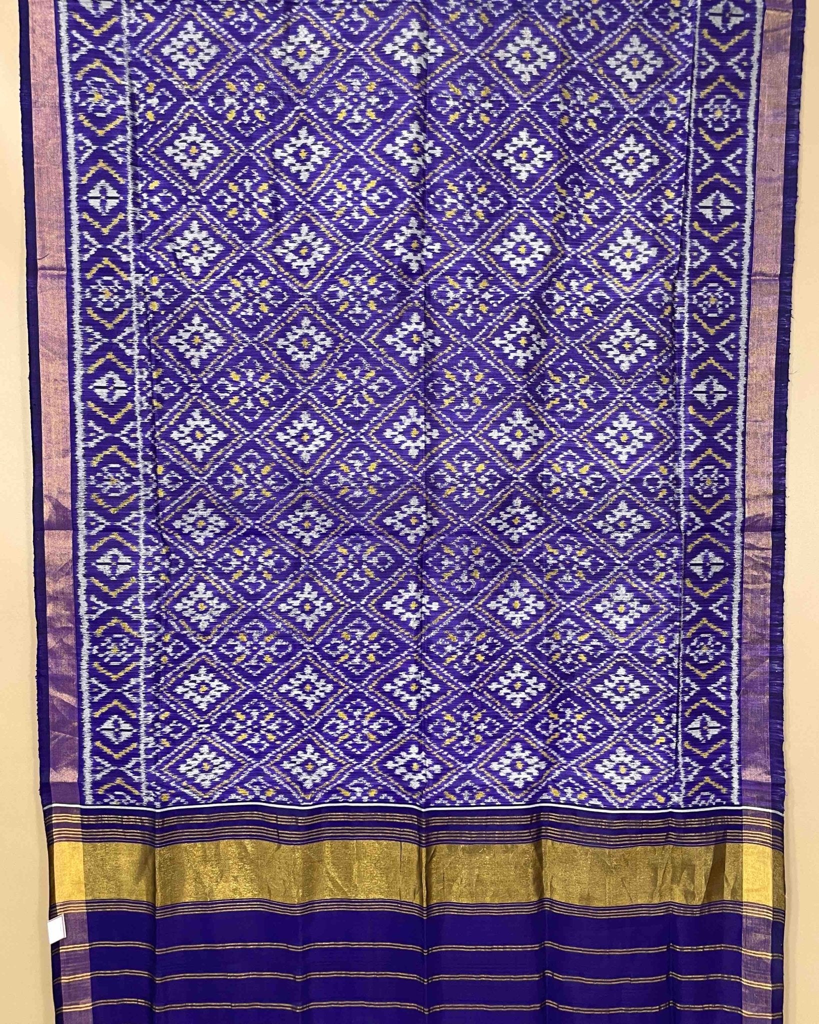 Blue Panchanda Designer Patola Dupatta - SindhoiPatolaArt