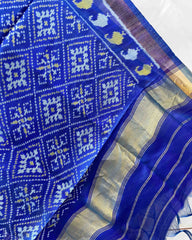 Blue Panchanda Designer Patola Dupatta - SindhoiPatolaArt