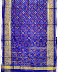 Blue Panchanda Designer Patola Saree - SindhoiPatolaArt