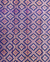 Blue Panchanda Patola Dupatta - SindhoiPatolaArt