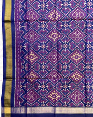 Blue Panchanda Patola Dupatta - SindhoiPatolaArt