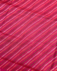 Blue & Pink Leheriya Patola Saree - SindhoiPatolaArt