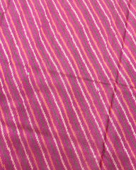 Blue & Pink Leheriya Patola Saree - SindhoiPatolaArt
