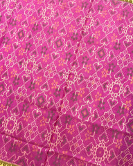 Blue & Pink Navratan Patola Saree - SindhoiPatolaArt