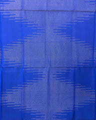 Blue Plain Fancy with Zari Patola Dupatta - SindhoiPatolaArt