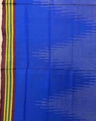 Blue Plain Fancy with Zari Patola Dupatta - SindhoiPatolaArt