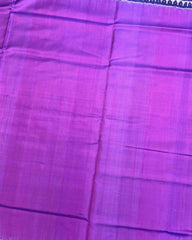 Blue & Purple Plain Patola Saree - SindhoiPatolaArt