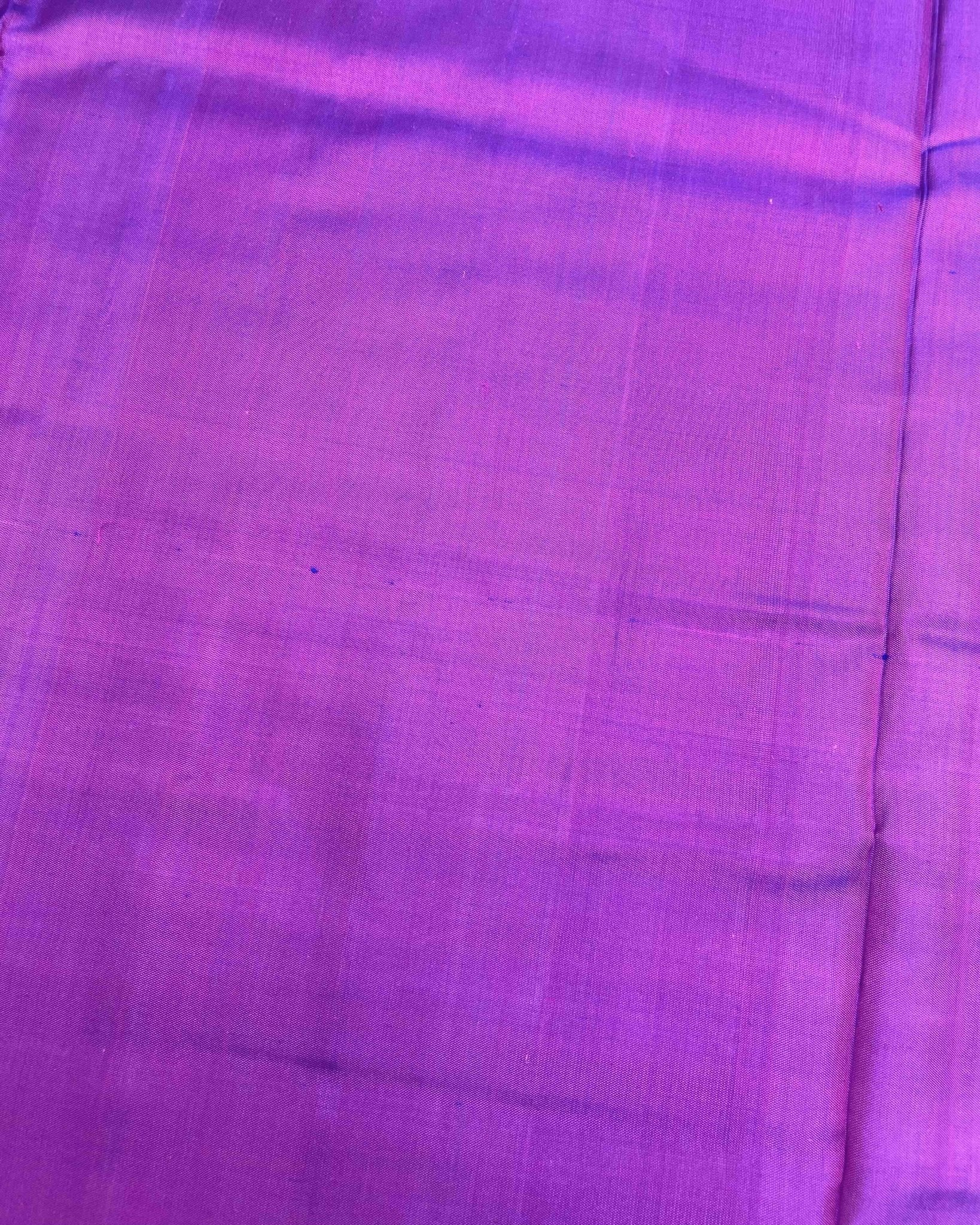 Blue & Purple Plain Patola Saree - SindhoiPatolaArt