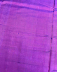 Blue & Purple Plain Patola Saree - SindhoiPatolaArt
