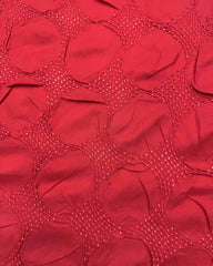 Blue & Red Designer Patola Bandhej - SindhoiPatolaArt