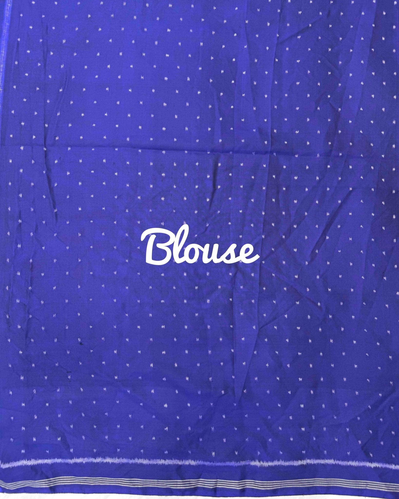 Blue & Sea Green Bandhani Patola Saree - SindhoiPatolaArt