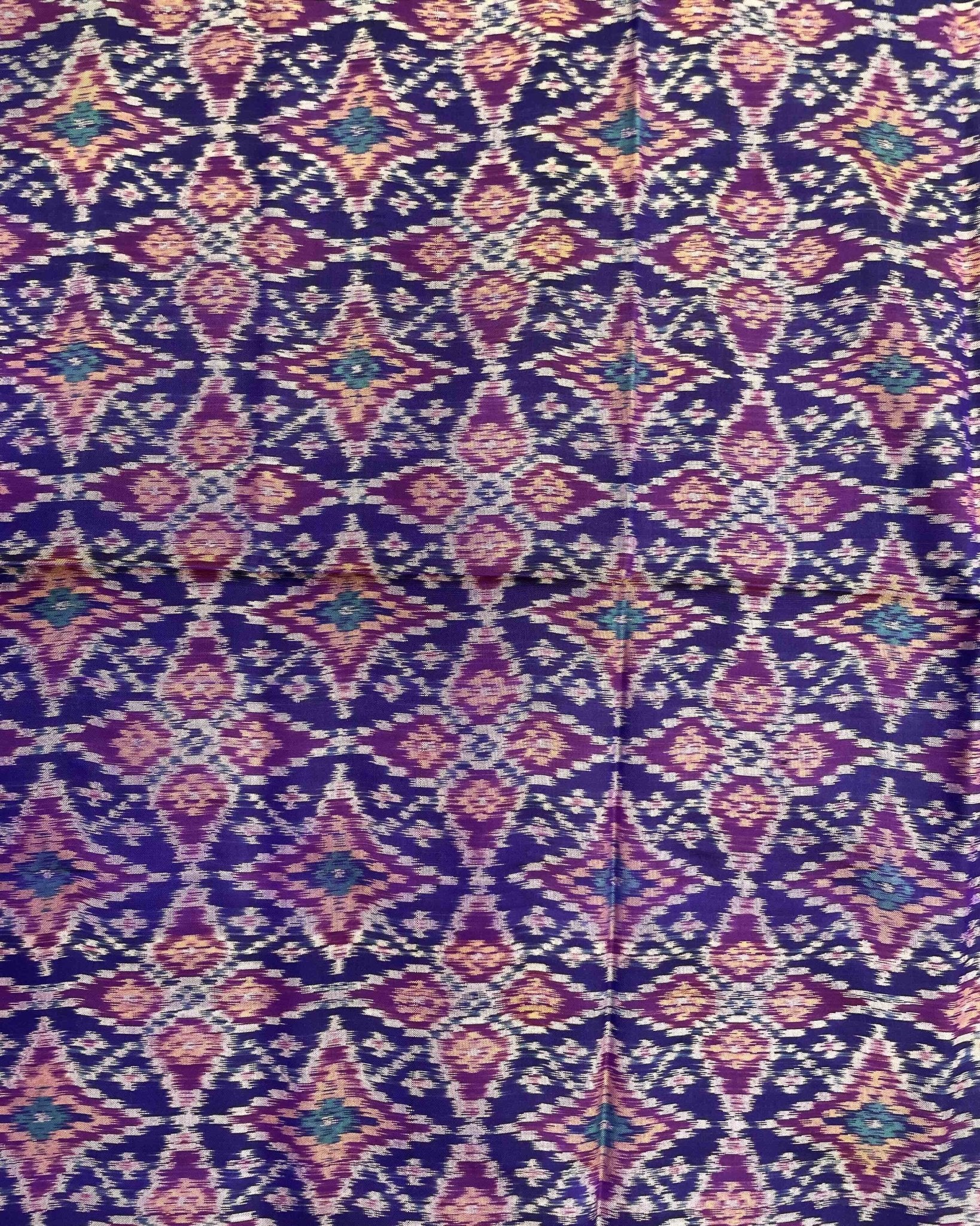 Blue Solsitara Design Patola Dupatta - SindhoiPatolaArt