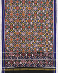 Blue & Turquoise Manekchowk Patola Dupatta - SindhoiPatolaArt