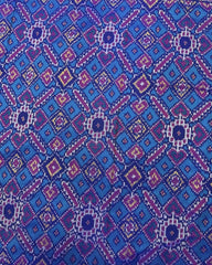 Blue & Turquoise Manekchowk Patola Saree - SindhoiPatolaArt