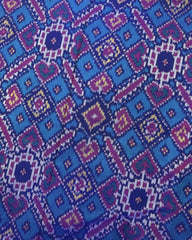 Blue & Turquoise Manekchowk Patola Saree - SindhoiPatolaArt
