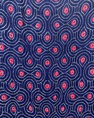 Blue with Red Dots Bandhani Dupatta - SindhoiPatolaArt