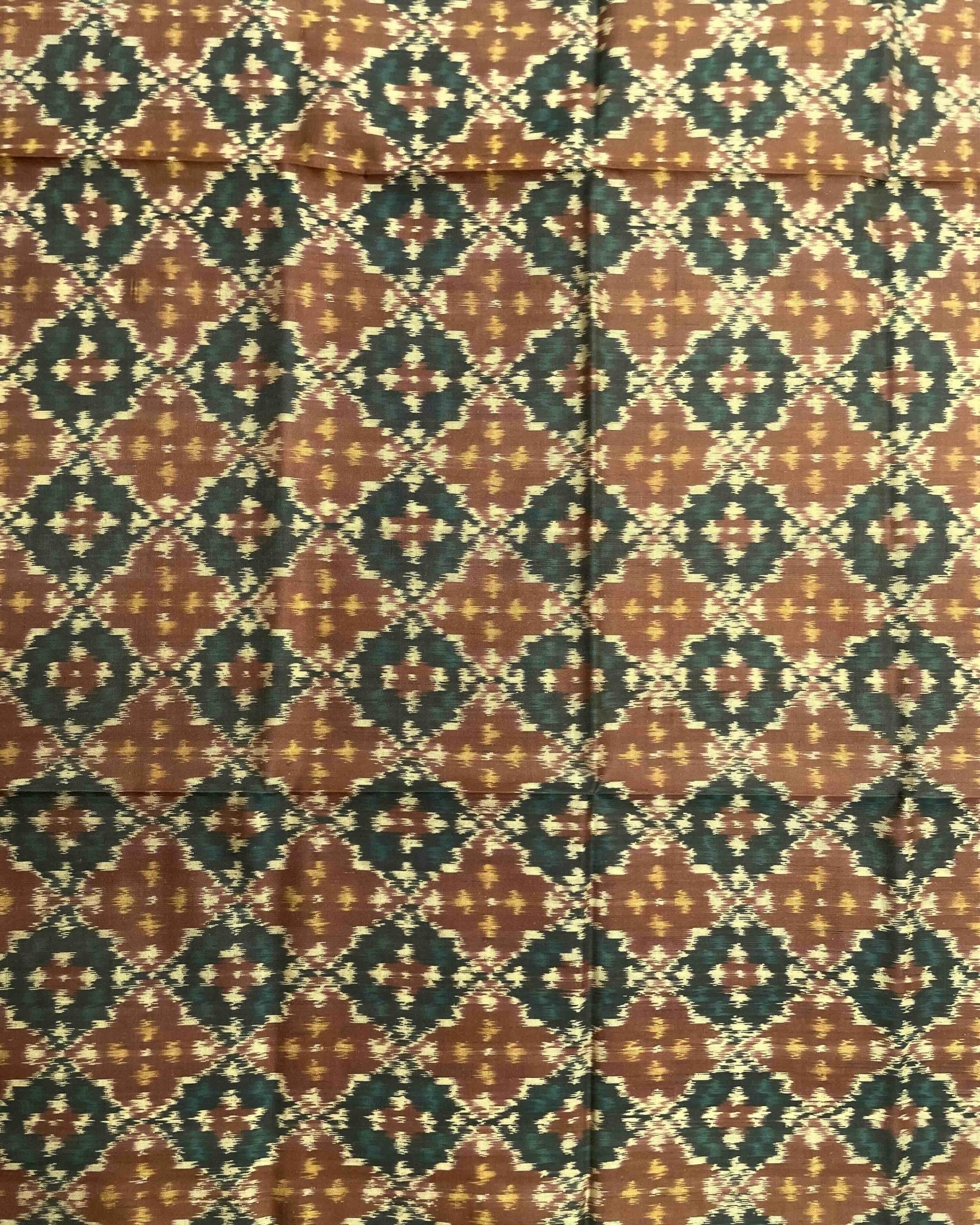 Coffee Brown Buttonful Design Patola Dupatta - SindhoiPatolaArt