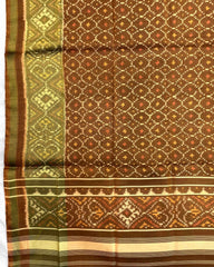 Copper Booty Design Patola Dupatta - SindhoiPatolaArt