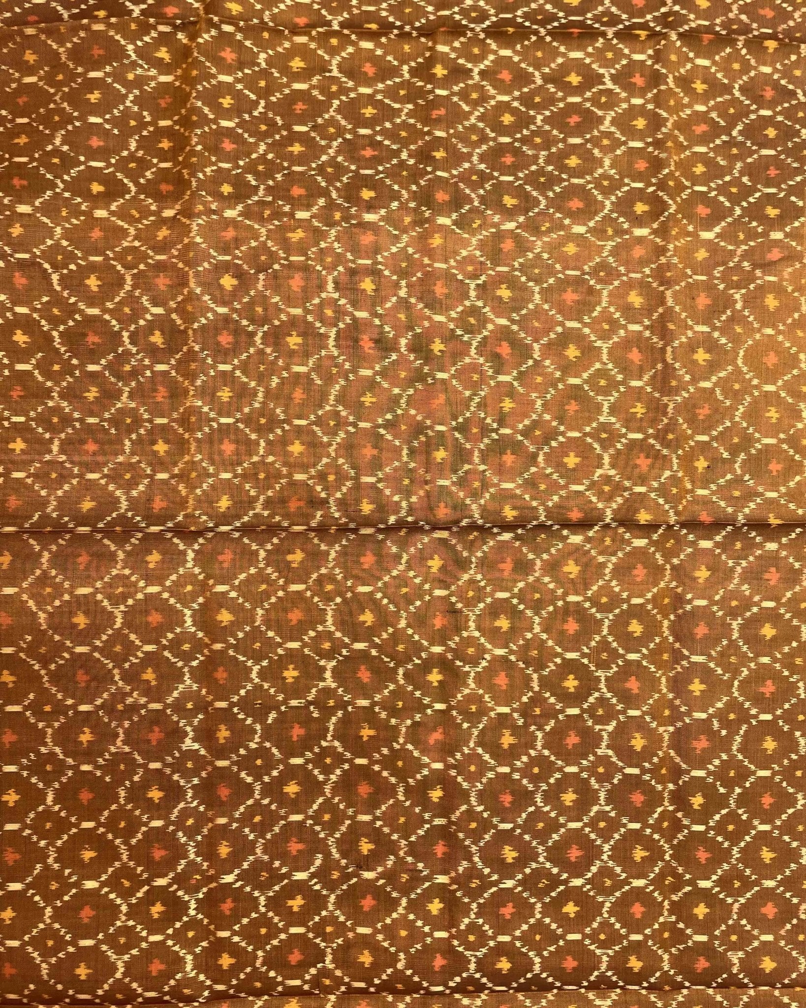 Copper Booty Design Patola Dupatta - SindhoiPatolaArt