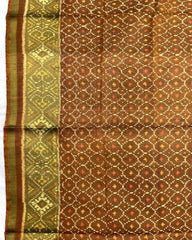 Copper Booty Design Patola Dupatta - SindhoiPatolaArt