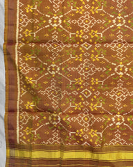 Golden Navratan Patola Dupatta - SindhoiPatolaArt