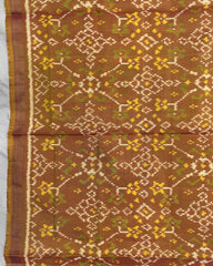 Golden Navratan Patola Dupatta - SindhoiPatolaArt