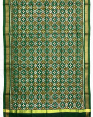 Green Buttonful Design Patola Dupatta - SindhoiPatolaArt
