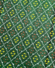 Green Buttonful Patola Saree - SindhoiPatolaArt