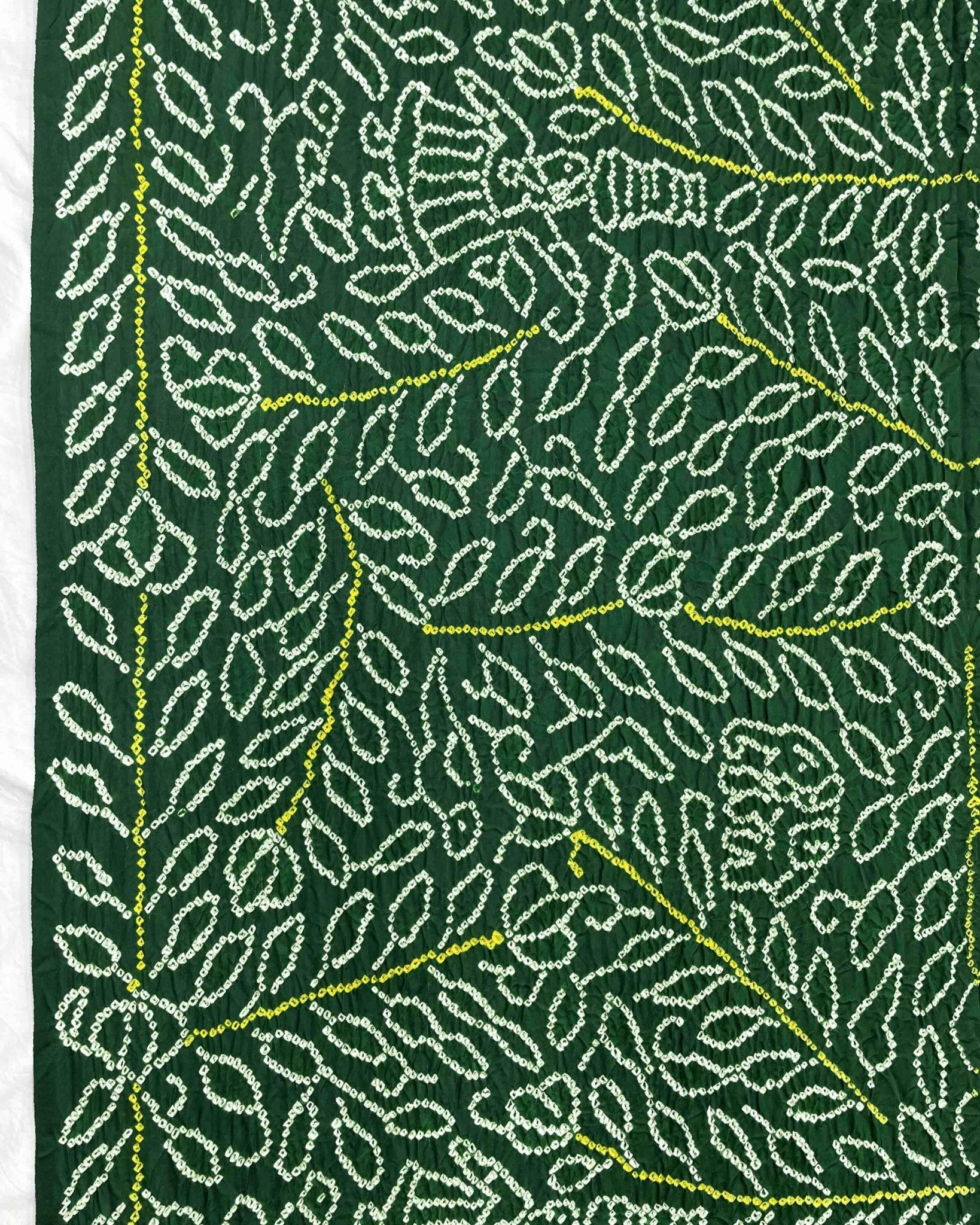 Green Gajji Bandhani Dupatta - SindhoiPatolaArt