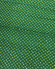 Green Gajji Silk Bandhani Saree - SindhoiPatolaArt
