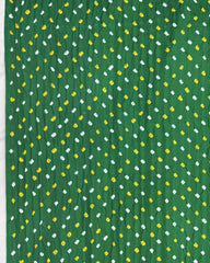Green Gajji Silk Bandhani Saree - SindhoiPatolaArt
