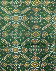 Green Manekchowk Patola Stole - SindhoiPatolaArt